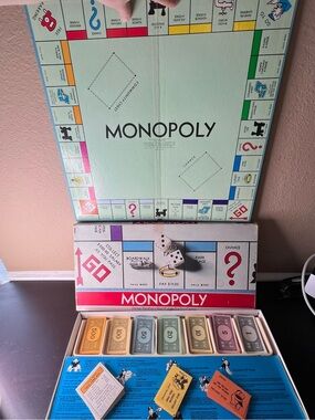 Vintage 1978 Monopoly Board Game, Parker Brothers Classic Set with Metal Tokens